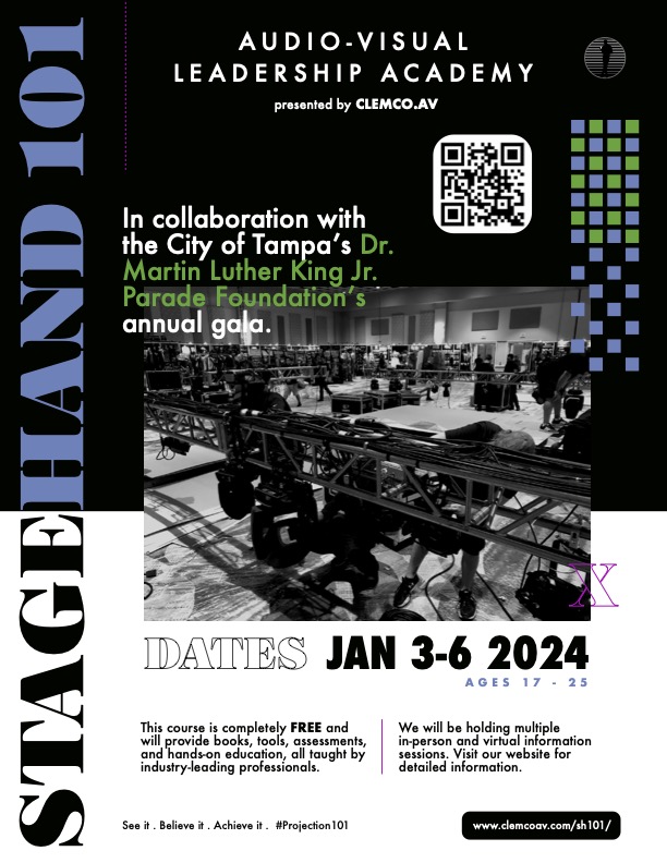 Stagehand 101 MultiDay Course CLEMCO.AV